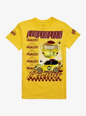Pompompurin Racing Boyfriend Fit Girls T-Shirt