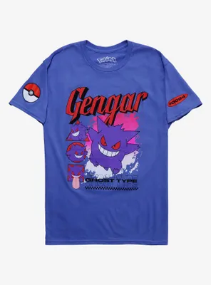 Pokemon Gengar Ghost-Type Boyfriend Fit Girls T-Shirt