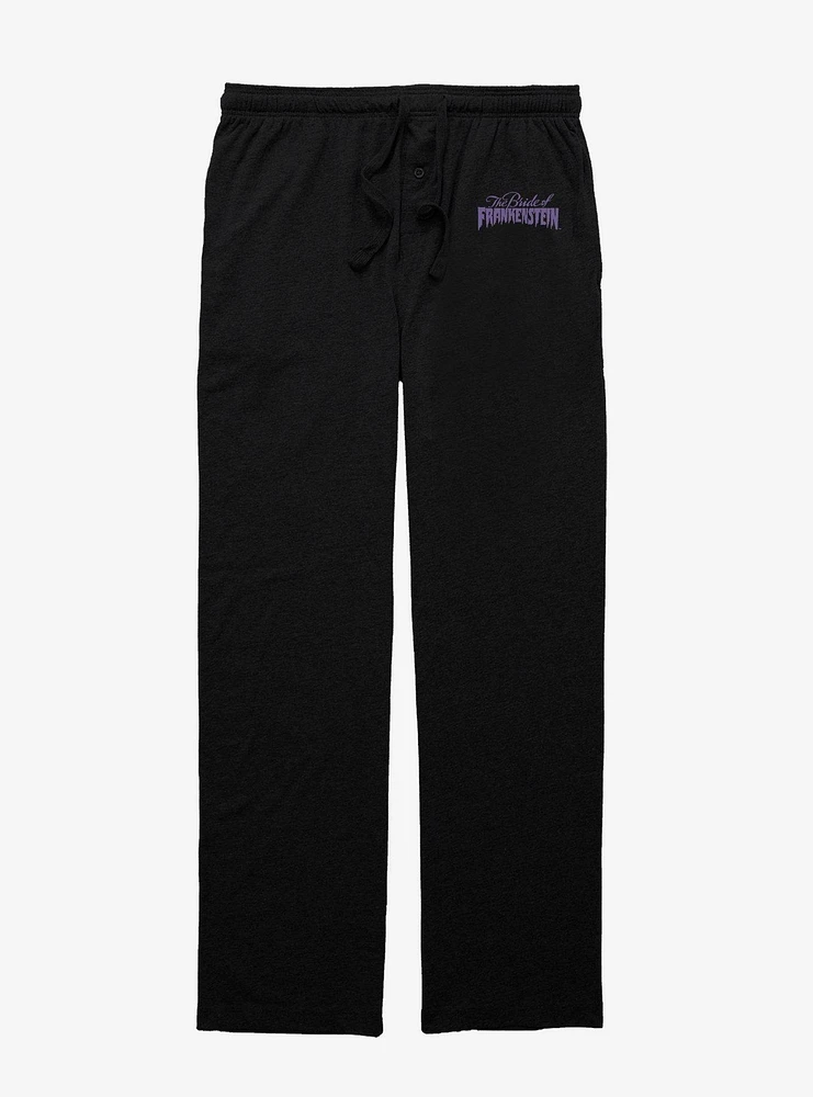 Bride Of Frankenstein Title Logo Pajama Pants