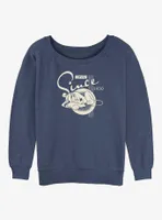 Disney100 Pluto Loyal Womens Slouchy Sweatshirt