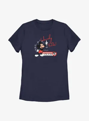 Disney100 Mickey Mouse Howdy Womens T-Shirt