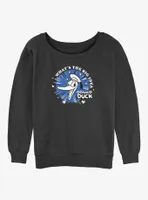 Disney100 Donald Duck Star Womens Slouchy Sweatshirt