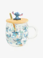 Disney Stitch Glass Mug With Lid
