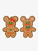 Disney Mickey & Minnie Mouse Gingerbread Pin Set - BoxLunch Exclusive