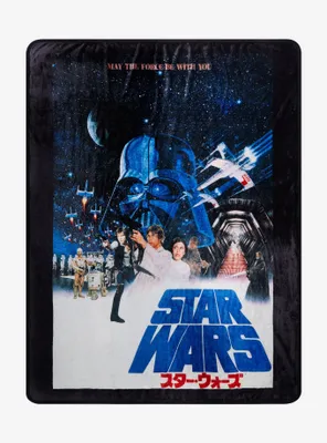 Star Wars A New Hope Poster Throw Blanket