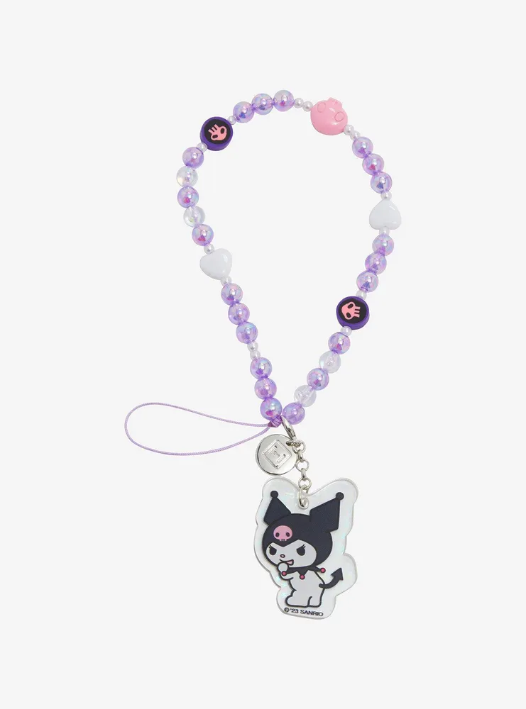 Sanrio Kuromi Beaded Phone Wristlet