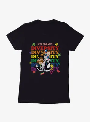 Looney Tunes Celebrate Diversity Womens T-Shirt