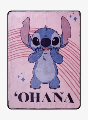 Disney Lilo & Stitch Ohana Throw Blanket