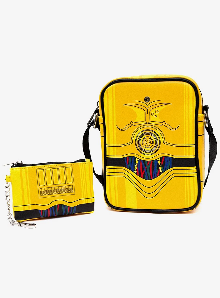 Star Wars C-3PO Droid Crossbody Bag and Wallet