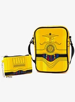 Star Wars C-3PO Droid Crossbody Bag and Wallet