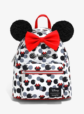 Loungefly Disney Minnie Mouse Glitter Ears Mini Backpack
