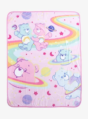 Care Bears Rainbow Planets Throw Blanket