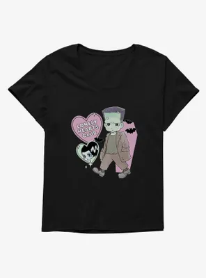 Universal Monsters Lonely Hearts Club Womens T-Shirt Plus