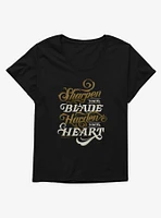 The Cruel Prince Sinister Enchantment Collection: Sharpen Your Blade Girls T-Shirt Plus