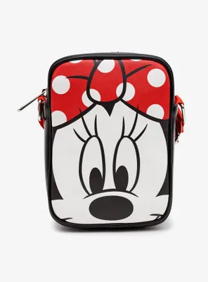 Disney Minnie Mouse Face Close Up Crossbody Bag