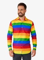 Rainbow Button-Up Shirt
