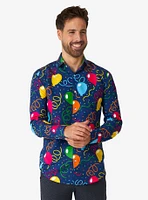 Confetti Balloons Button-Up Shirt