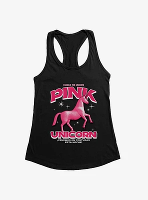 Charlie The Unicorn Pink Girls Tank