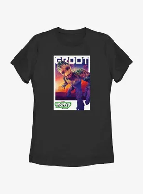 Guardians Of The Galaxy Vol. 3 Groot Poster Womens T-Shirt