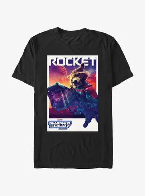 Guardians Of The Galaxy Vol. 3 Rocket Poster T-Shirt