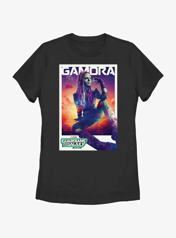Guardians Of The Galaxy Vol. 3 Gamora Poster Womens T-Shirt