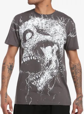 Screaming Skull Jumbo Graphic T-Shirt