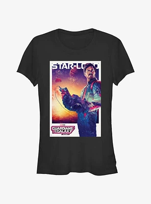 Guardians Of The Galaxy Vol. 3 Quill Starlord Poster Girls T-Shirt