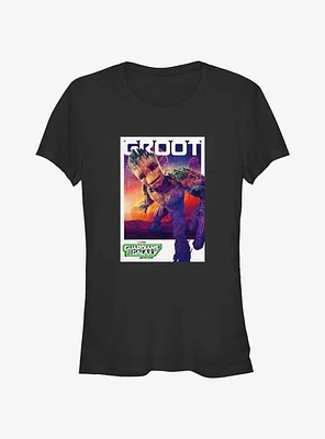 Guardians Of The Galaxy Vol. 3 Groot Poster Girls T-Shirt