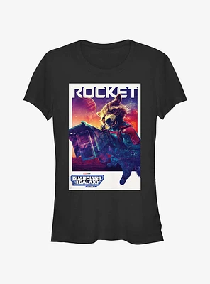 Guardians Of The Galaxy Vol. 3 Rocket Poster Girls T-Shirt