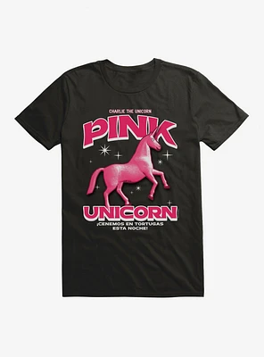 Charlie The Unicorn Pink T-Shirt