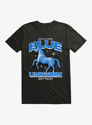 Charlie The Unicorn Blue T-Shirt