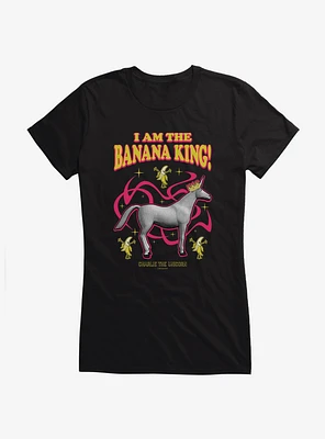 Charlie The Unicorn Banana King! Girls T-Shirt