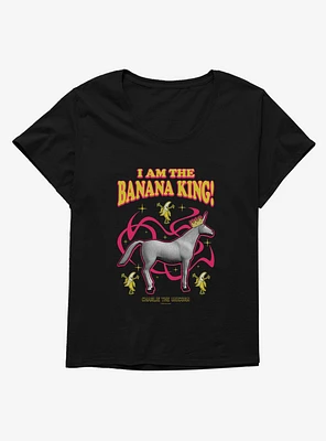 Charlie The Unicorn Banana King! Girls T-Shirt Plus