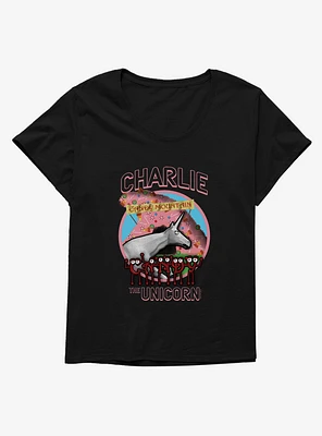 Charlie The Unicorn Candy Mountain Girls T-Shirt Plus