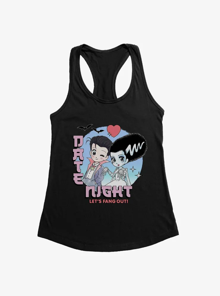 Universal Monsters Date Night Fang Out Womens Tank Top