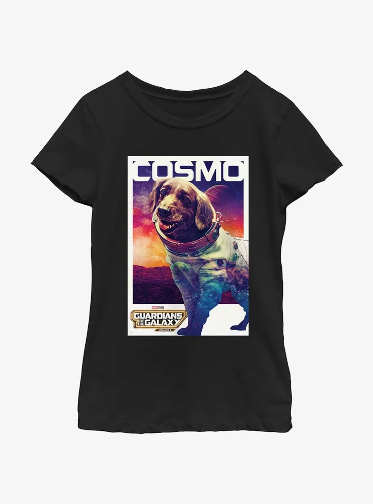 Guardians Of The Galaxy Vol. 3 Cosmo Poster Youth Girls T-Shirt