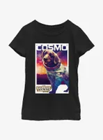 Guardians Of The Galaxy Vol. 3 Cosmo Poster Youth Girls T-Shirt