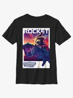 Guardians Of The Galaxy Vol. 3 Rocket Poster Youth T-Shirt