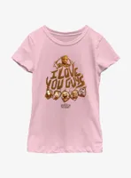 Guardians Of The Galaxy Vol. 3 Love You Guys Youth Girls T-Shirt