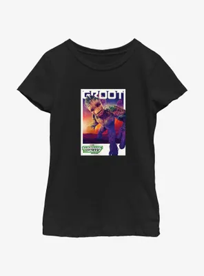 Guardians Of The Galaxy Vol. 3 Groot Poster Youth Girls T-Shirt