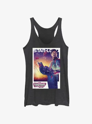 Guardians Of The Galaxy Vol. 3 Quill Starlord Poster Womens Tank Top