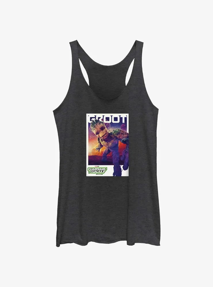 Guardians Of The Galaxy Vol. 3 Groot Poster Womens Tank Top