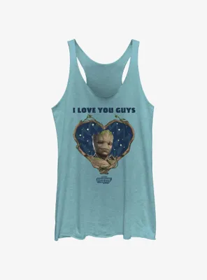 Guardians Of The Galaxy Vol. 3 I Love You Guys Groot Womens Tank Top