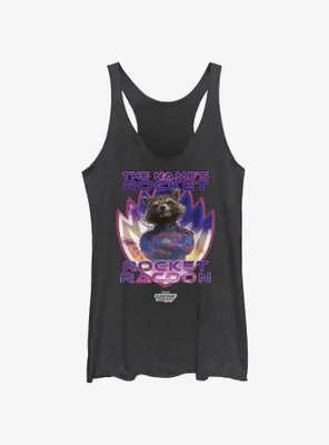 Guardians Of The Galaxy Vol. 3 Name's Rocket Racoon Womens Tank Top