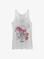 Disney The Little Mermaid Flowers My Hair Womens Tank Top