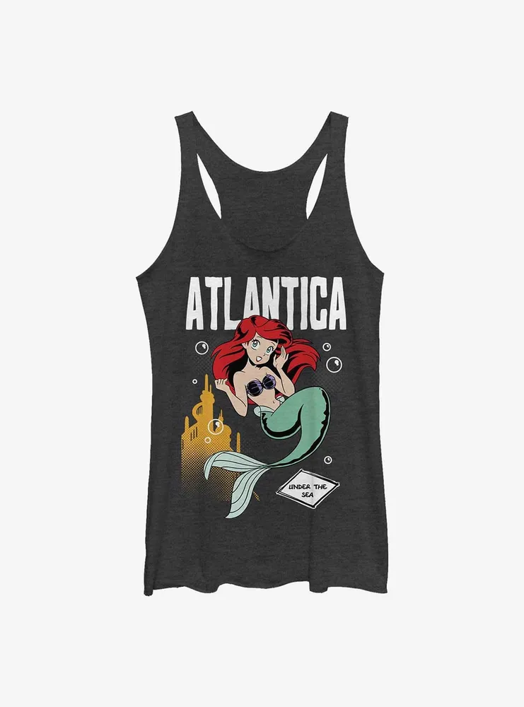 Disney The Little Mermaid Anime Ariel Atlantica Womens Tank Top