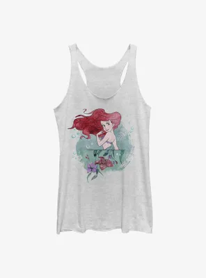 Disney The Little Mermaid Fair Flower Womens Tank Top