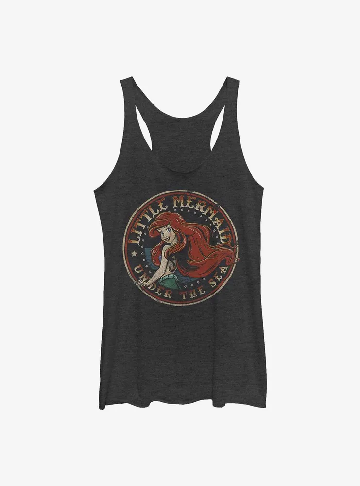 Disney The Little Mermaid Under Sea Badge Womens Tank Top