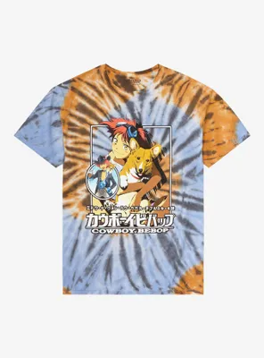 Cowboy Bebop Ed & Ein Spiral Tie-Dye T-Shirt