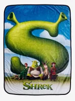 Shrek Film Poster Fleece Throw